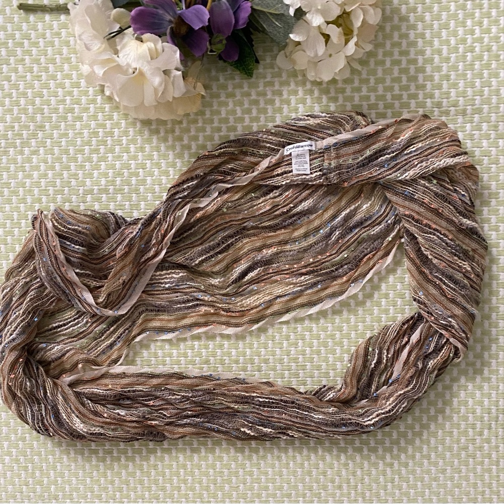 Croft & Barrow Multicolor Metallic Infinity Scarf